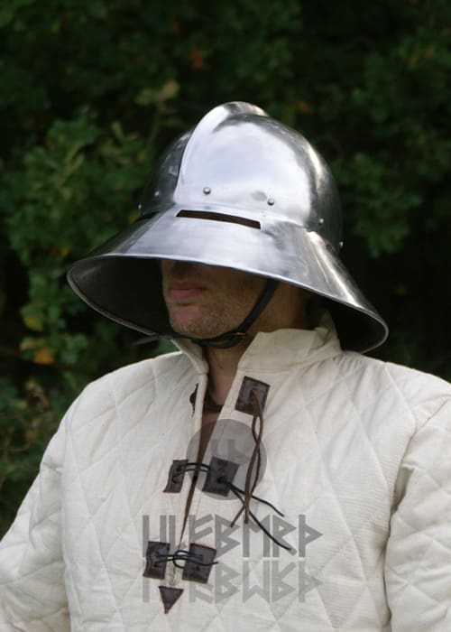 Cappello d’arme, con fessure per occhi, acciaio 2 mm - immagine 2