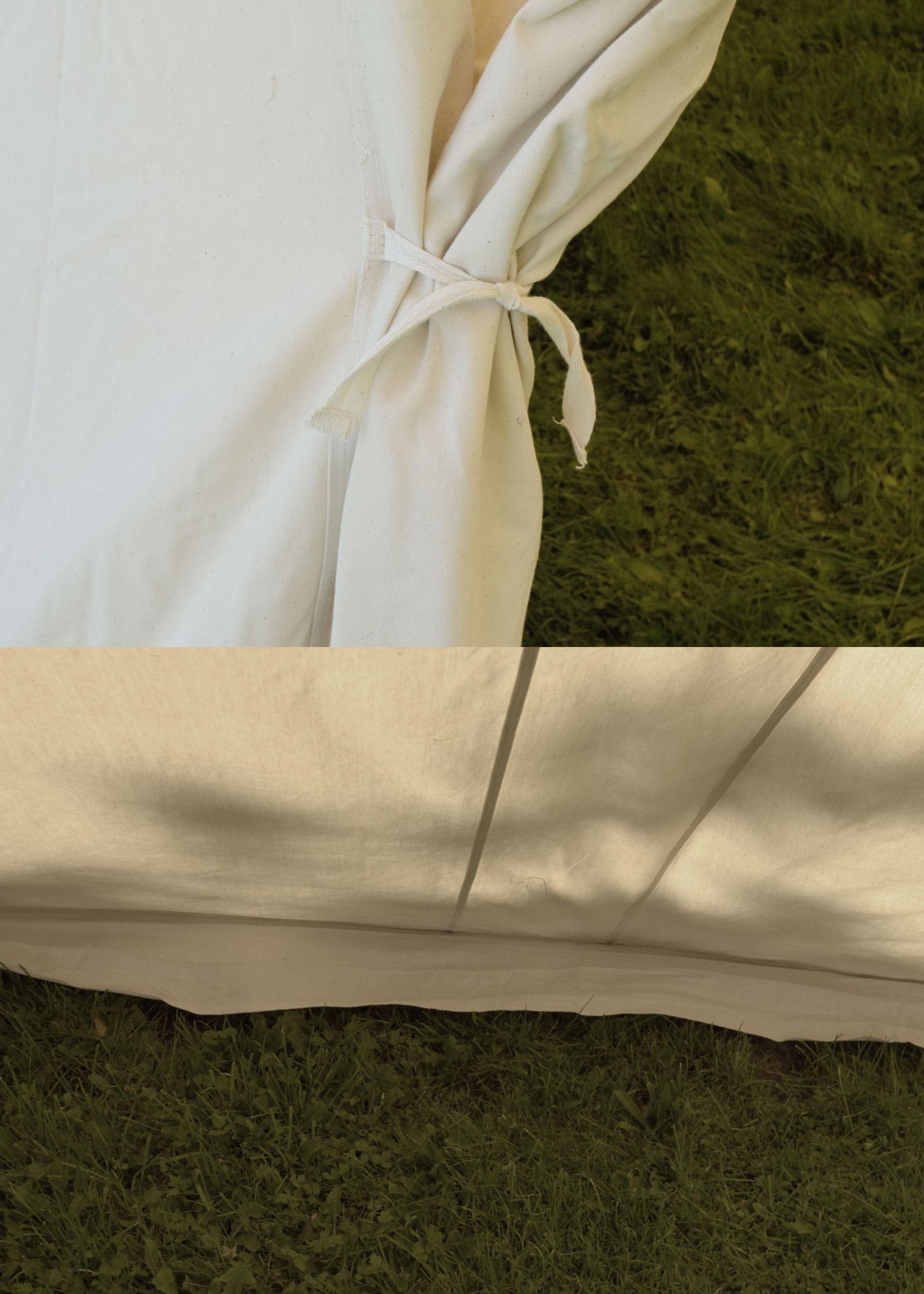 Tenda Sassone, 7 x 5 mt, 425 gr/m2, colore naturale - immagine 3