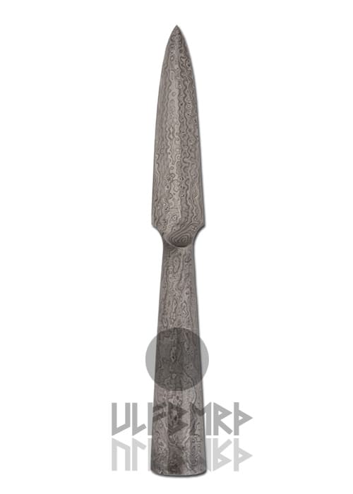 Framea Germanica, affilata, circa 24cm, damascata