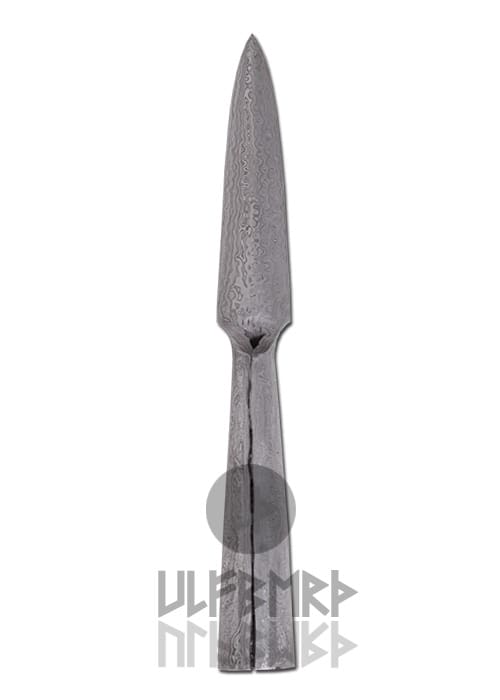 Framea Germanica, affilata, circa 24cm, damascata - immagine 3