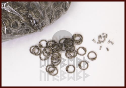 Anelli sfusi, diametro 8 mm, finitura naturale (1 kg)