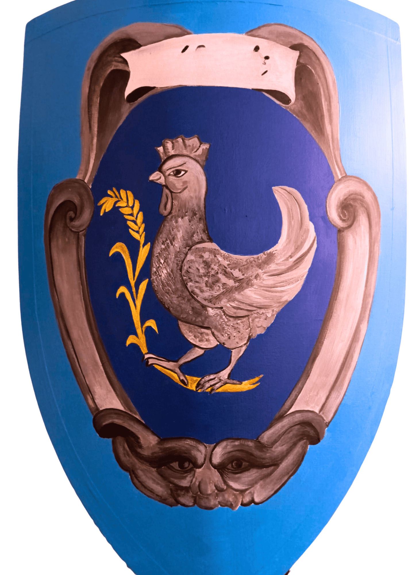 Scudo Normanno in legno, bianco - immagine 8