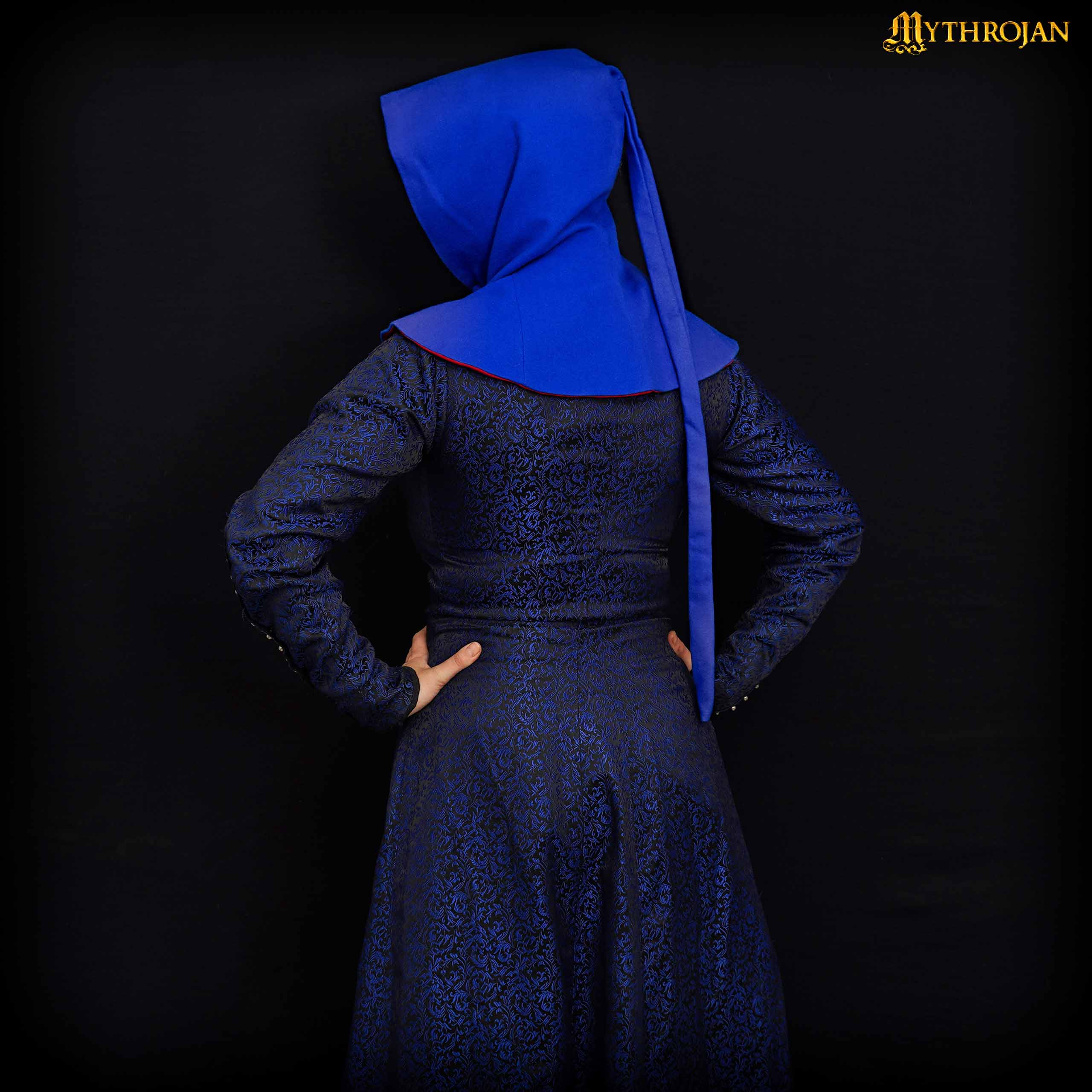 Pellegrina da donna XV secolo, lana blu - immagine 2