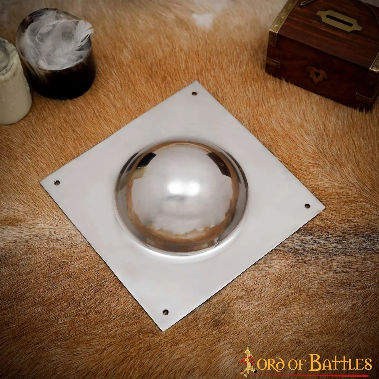Umbone quadrato, 1,6 mm acciaio