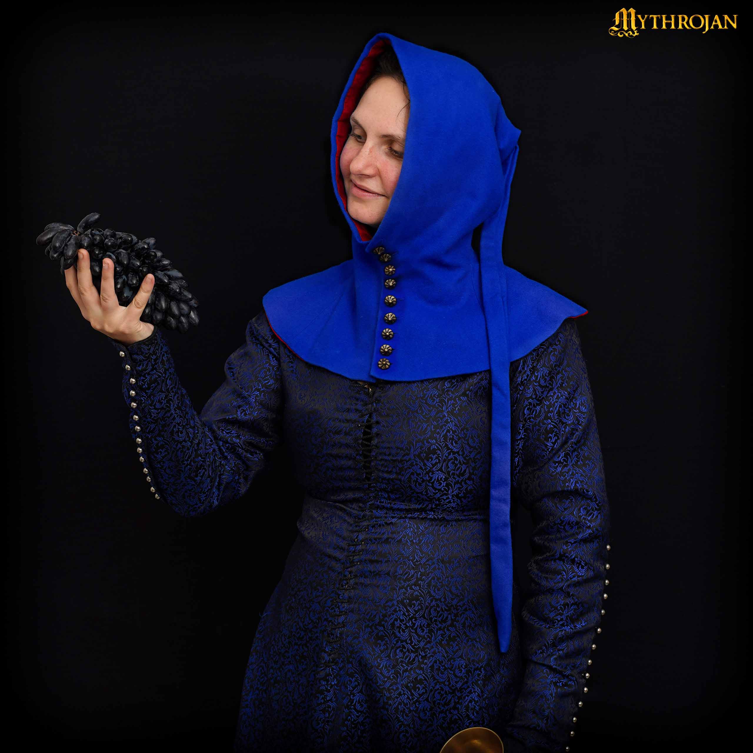 Pellegrina da donna XV secolo, lana blu