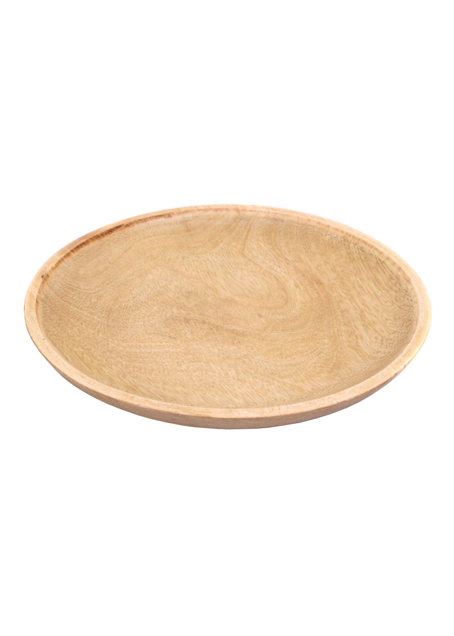 Piatto piano in legno diametro 25 cm ca.